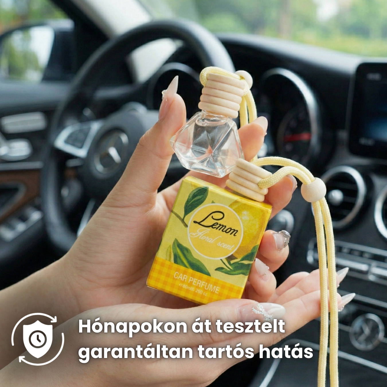 Citromos autóillatosító