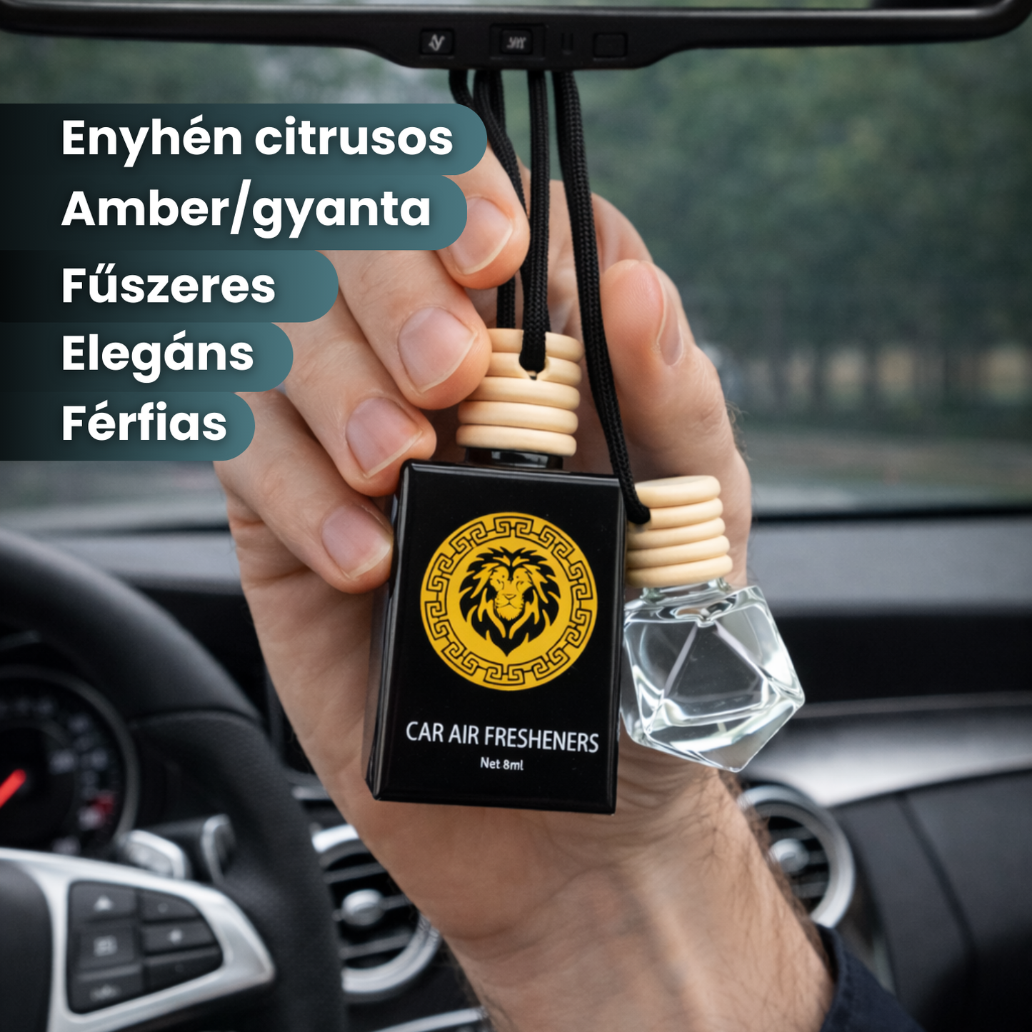 Black Lion férfi autóillatosító