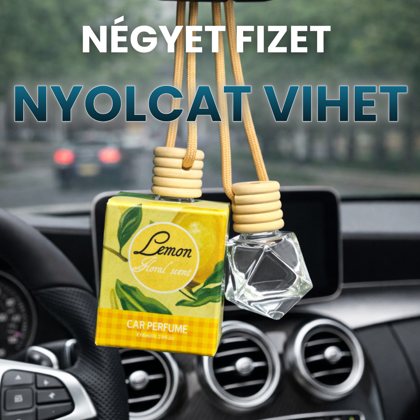 Citromos autóillatosító