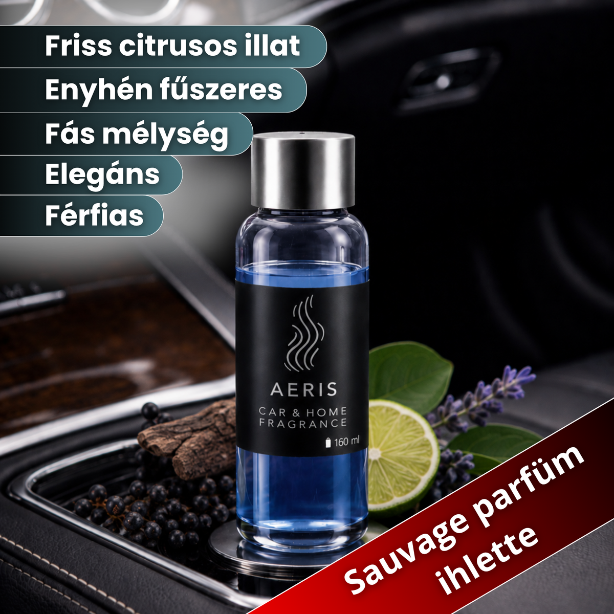 Aeris Prémium Autóillatosító Utántöltő Sauvage
