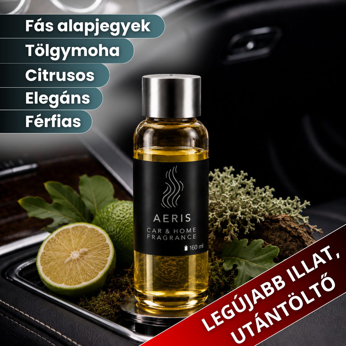 Aeris Prémium Autóillatosító Utántöltő Tölgymoha